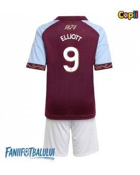 Aston Villa Harvey Elliott #9 Echipament de Fotbal Replică 2025-26 Copii Acasa (+ Șorturi)